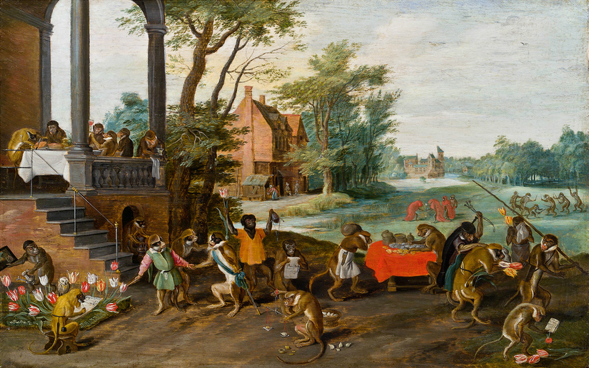 Allegorie der Tulipomanie, schilderij van Jan Brueghel de Jonge